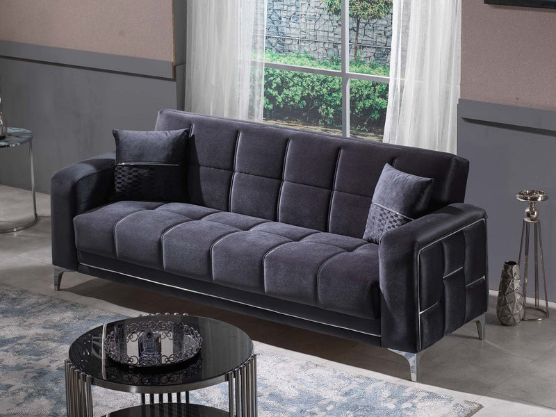 Alice 88" Wide Square Arm Convertible Sofa