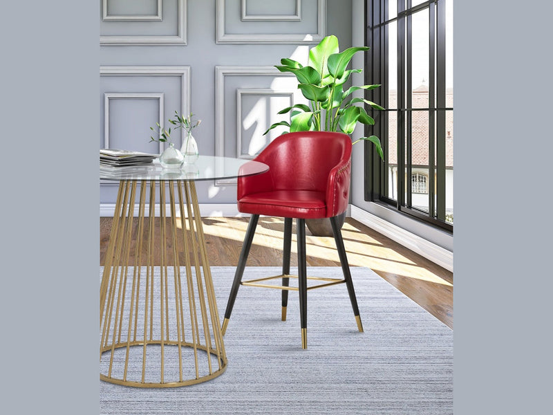 Barbosa Faux Leather Bar Stool (Set of 2)