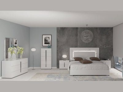 Carrara 21" Tall 2 Drawer Nightstand