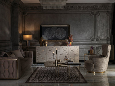 Prag 101" Wide Tuxedo Arm Sofa