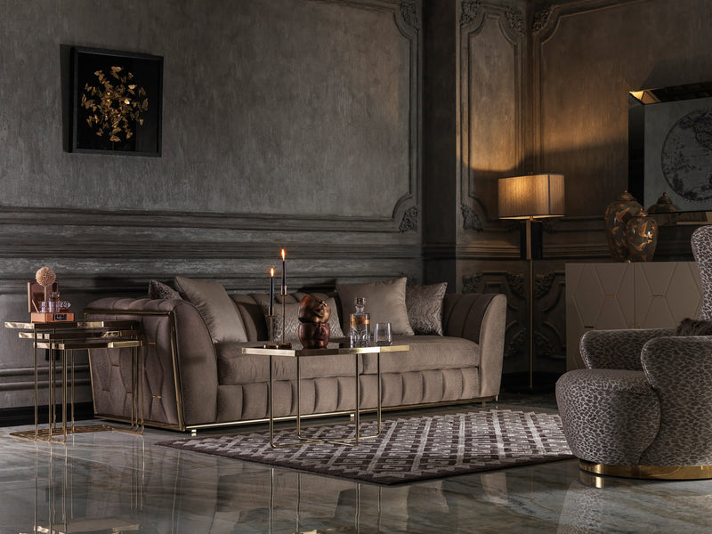 Prag 101" Wide Tuxedo Arm Sofa