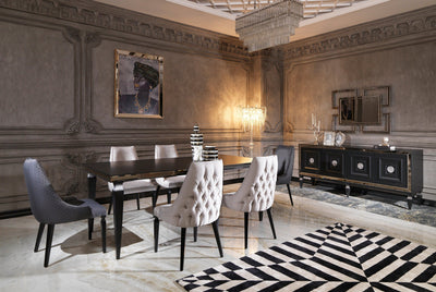 Carmen 82" Wide Dining Table