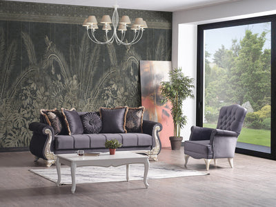 Karizma 88" Wide Rolled Arm Convertible Sofa