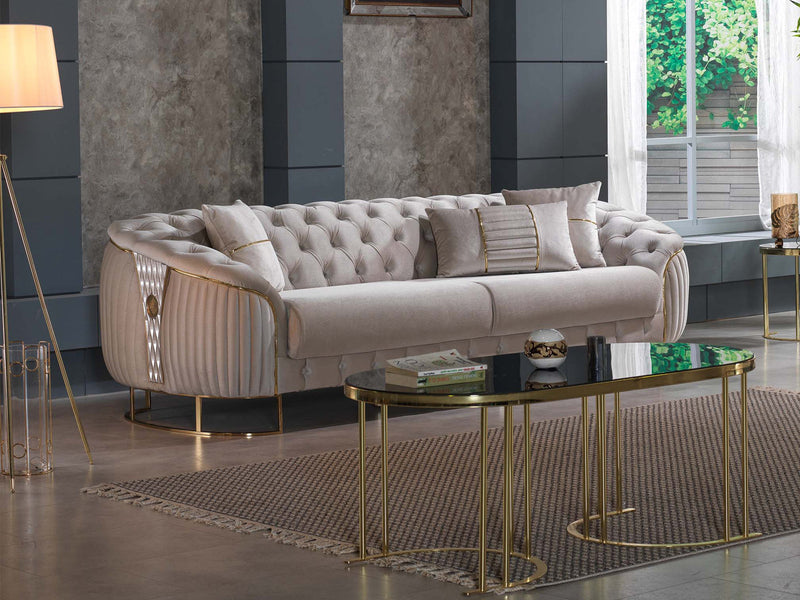 Lucas 90" Wide Tufted Sofa