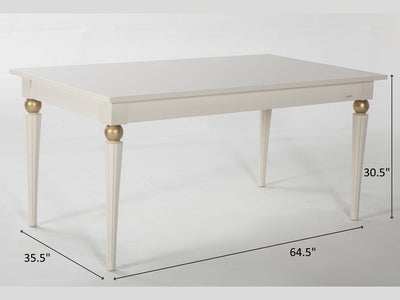 Mistral 80.5" / 64.5" Wide Extendable Dining Table