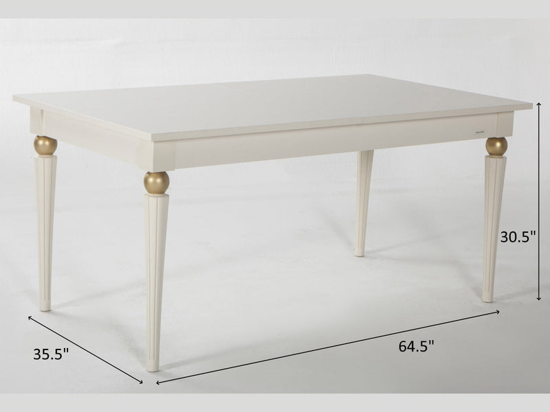 Mistral 80.5" / 64.5" Wide Extendable Dining Table