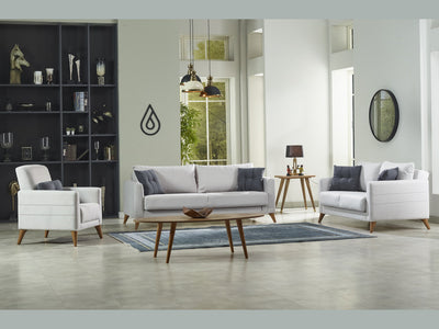 Nepal 83.5" Wide Square Arm Convertible Sofa