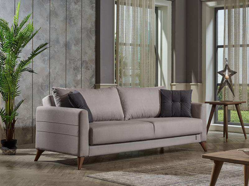 Nepal 83.5" Wide Square Arm Convertible Sofa