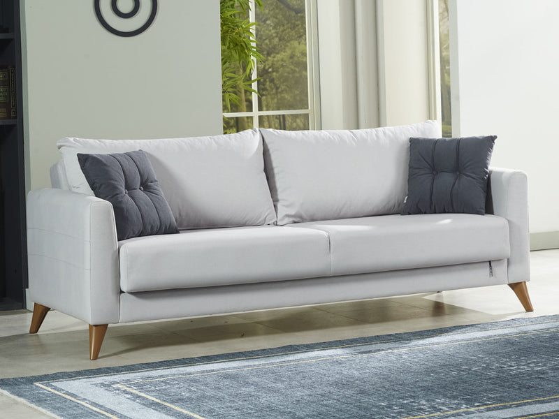 Nepal 83.5" Wide Square Arm Convertible Sofa