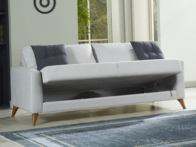 Nepal 83.5" Wide Square Arm Convertible Sofa