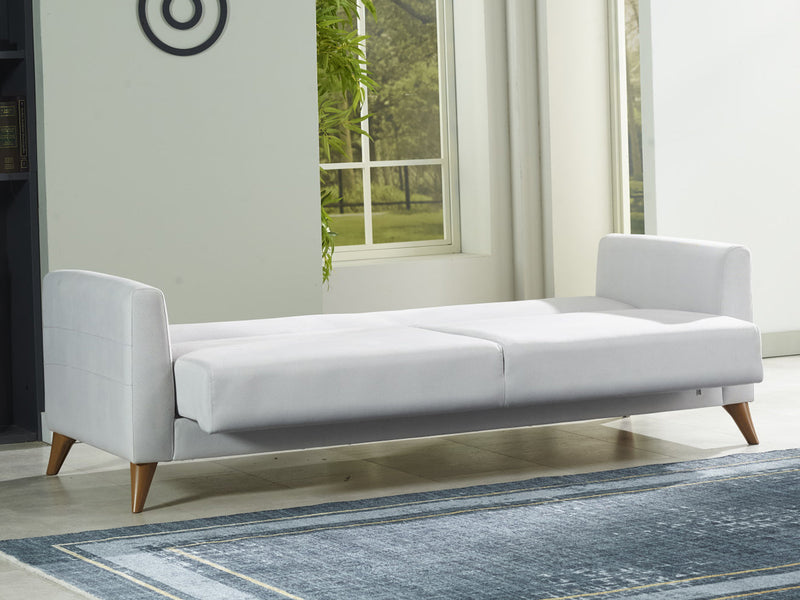 Nepal 83.5" Wide Square Arm Convertible Sofa