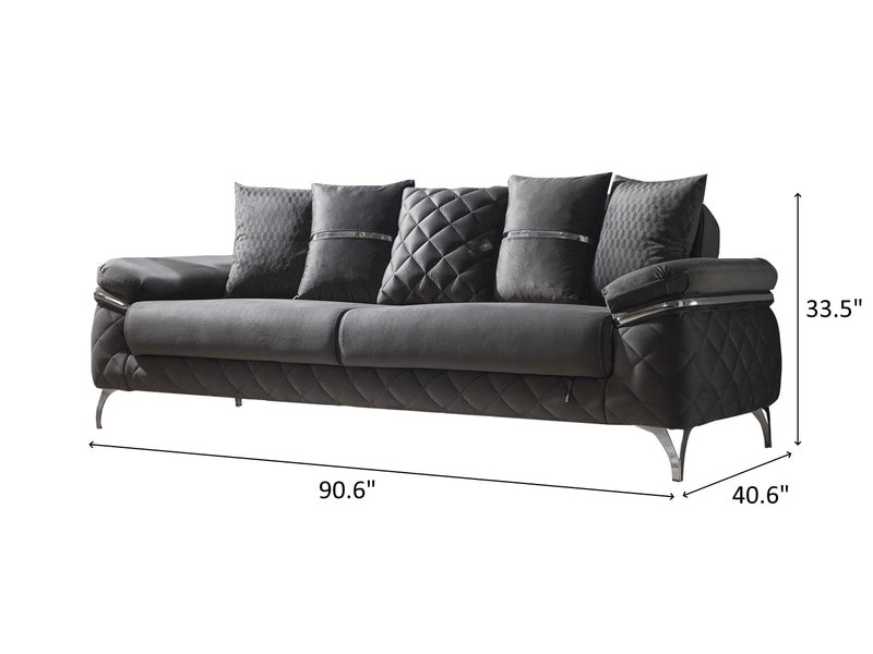 Orlando 90.6" Wide Convertible Sofa